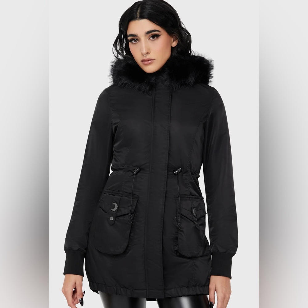 Killstar | Lunar Eclipse Parka Jacket - Picture 4 of 6